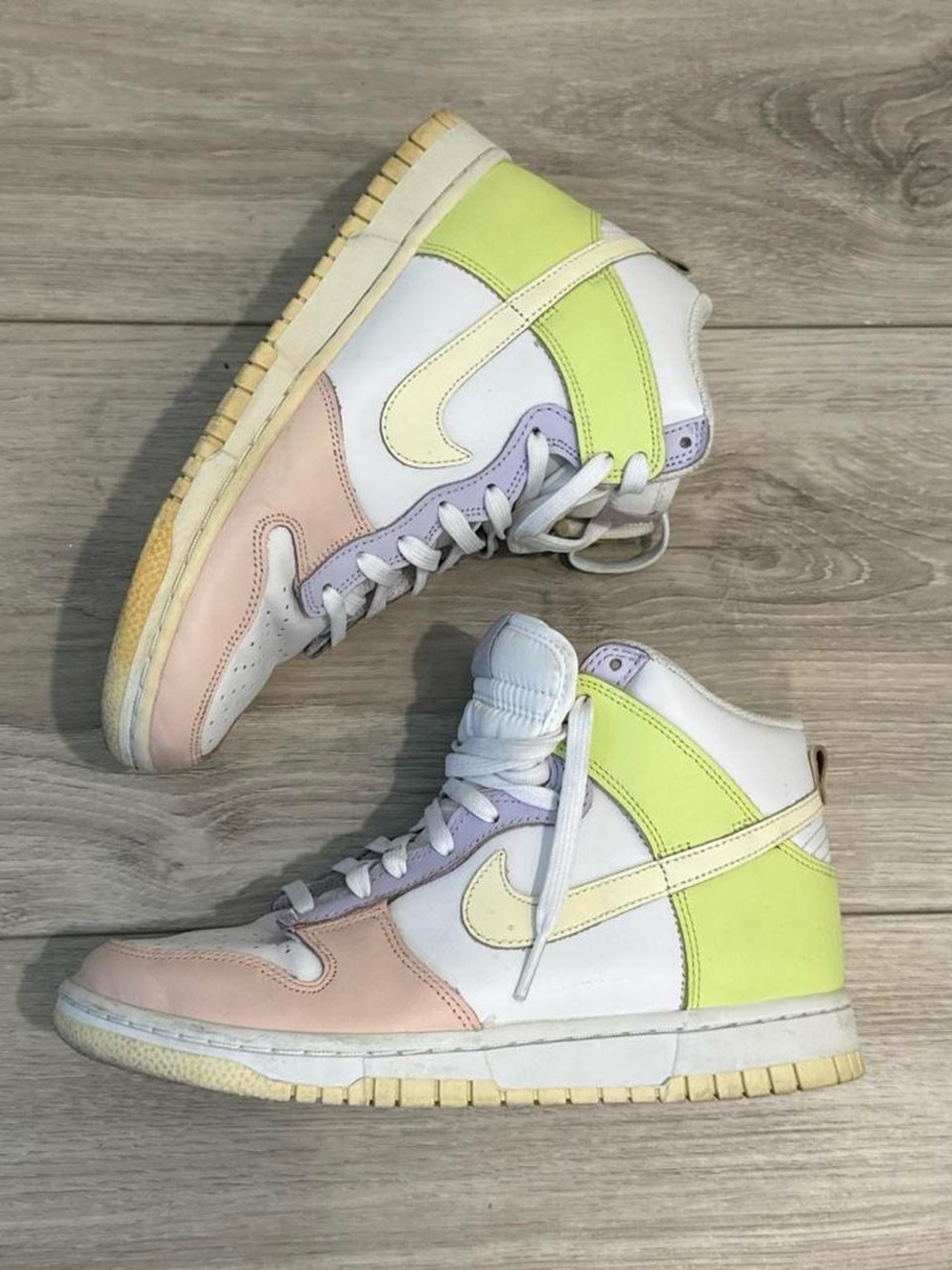Nike Pastel Dunks Sneakers - White, Pink, Lavender, Lime